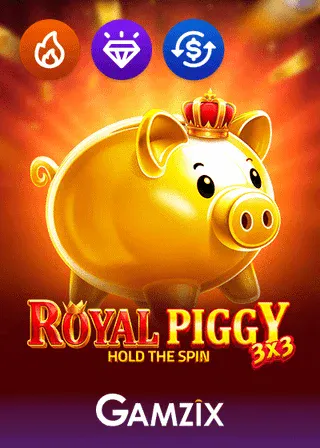 Royal Piggy Hold the Spin live-style game